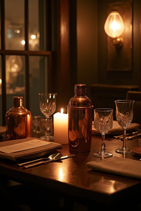 elegant vintage dinner decor