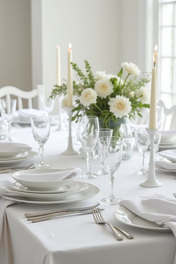 elegant white party ambiance