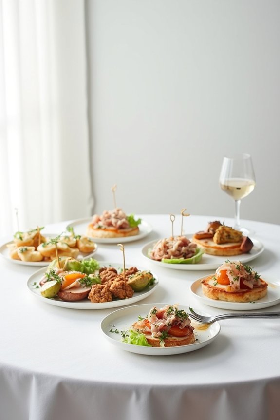 elegant white party appetizers