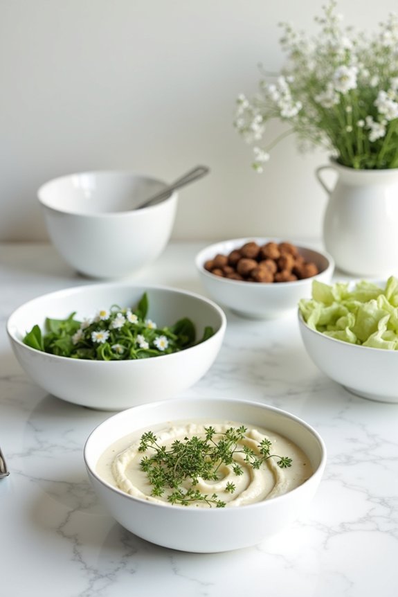 elegant white party starters