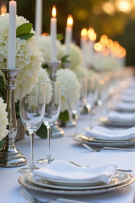 elegant white party themes