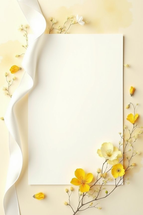 elegant yellow baby shower invitations