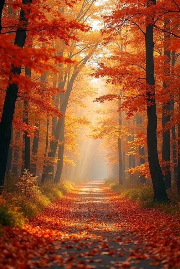 enjoy tranquil autumn walks