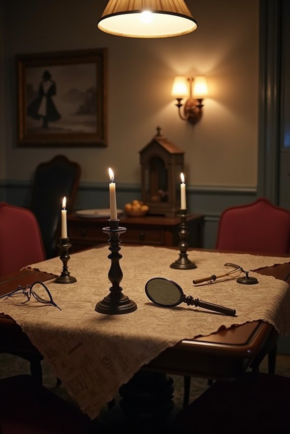exciting murder mystery decorations