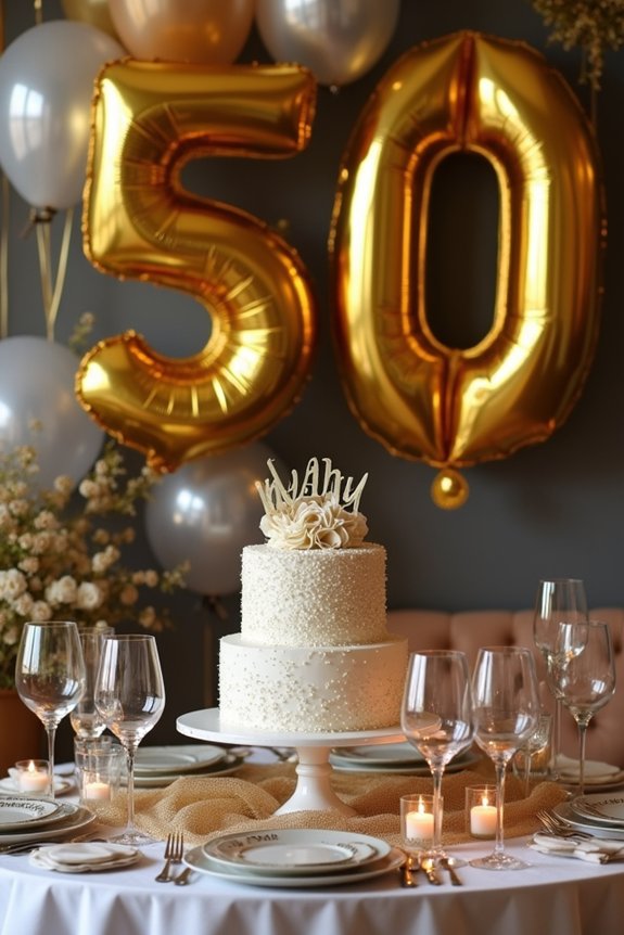 fabulous 50th birthday decor