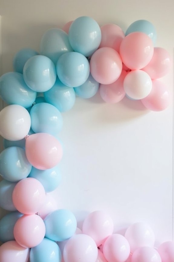 festive balloon garland backdrop