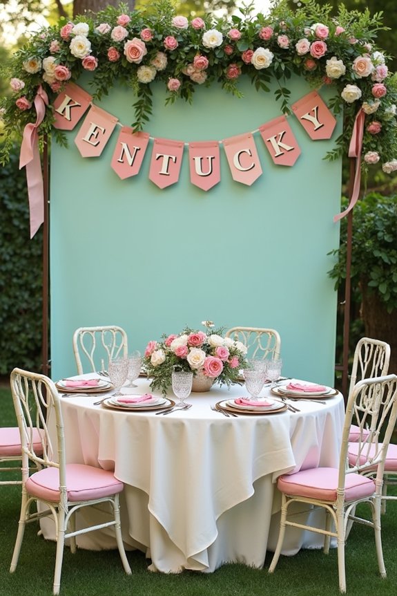 festive derby party decorations