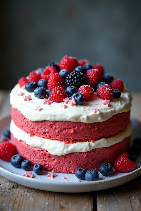 festive fourth of july cake