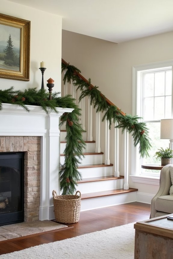 festive garlands and wreaths