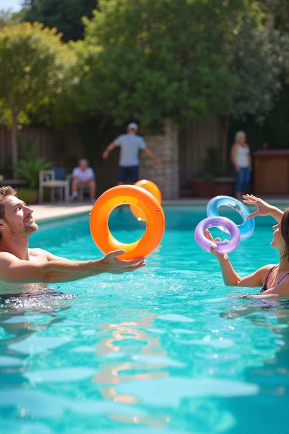 floating ring toss challenge