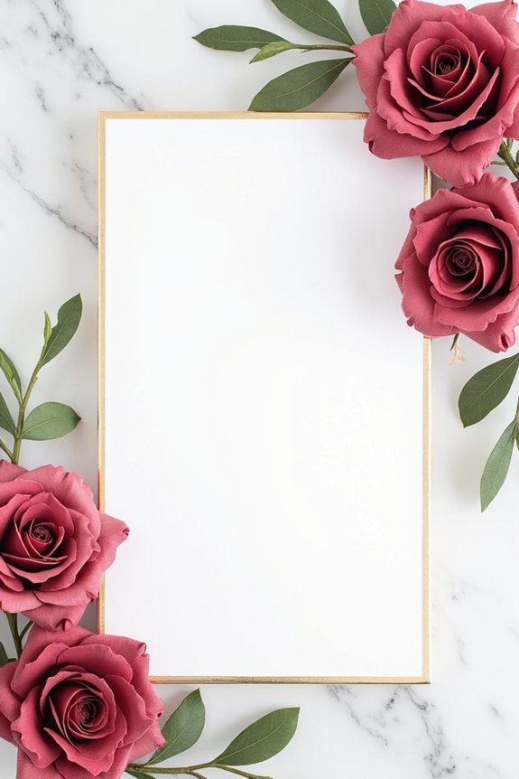 floral and minimalist typography