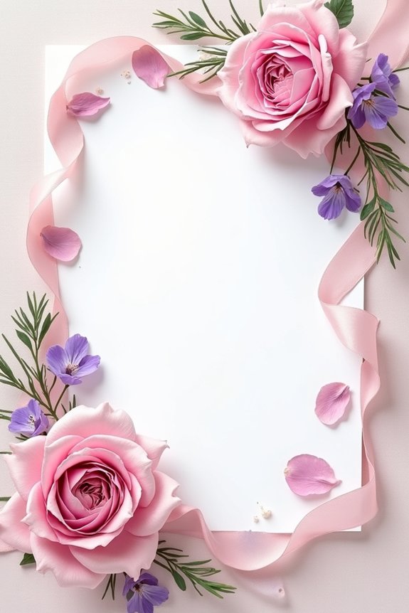 floral pastel elegance invitations
