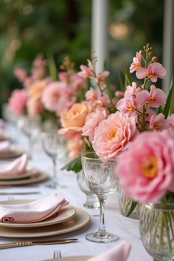 fresh flowers brighten parties
