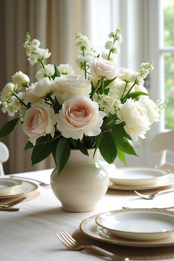 fresh flowers for elegance