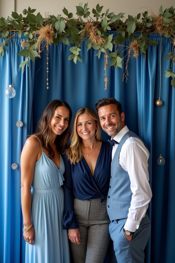 fun blue photo booth