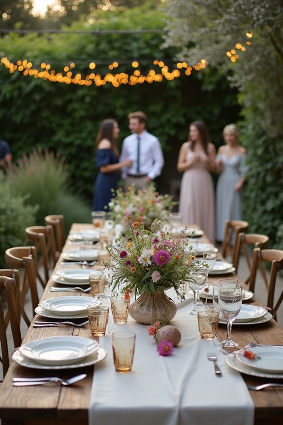 garden gathering celebrations outdoors