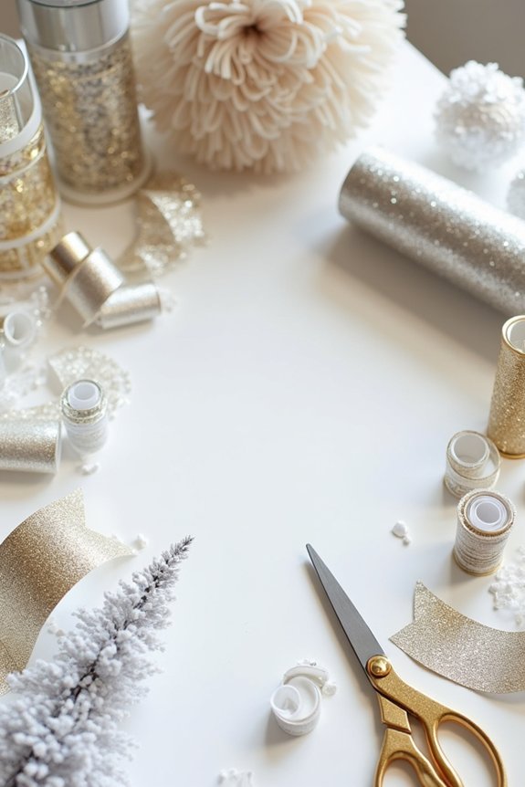 gather supplies for decorations