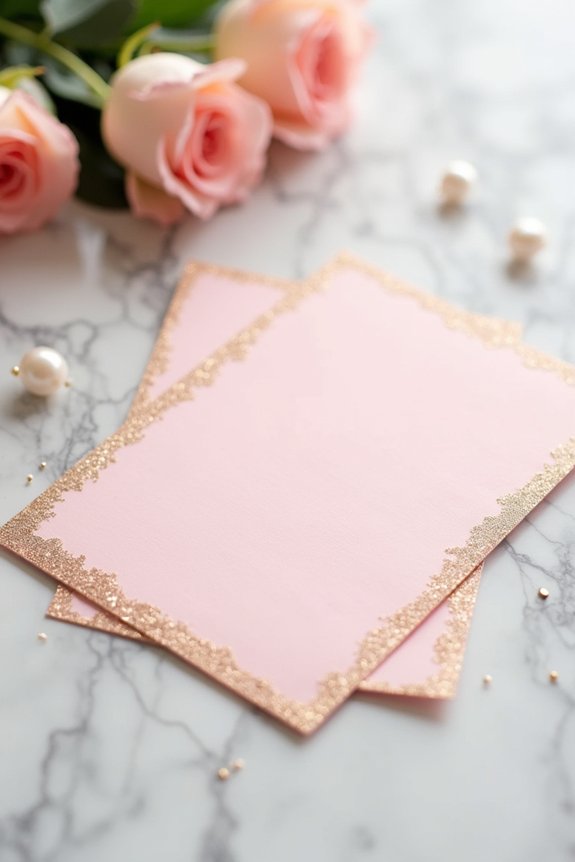 glittery invitations for celebrations