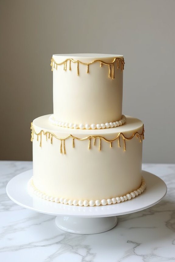golden anniversary cake ideas