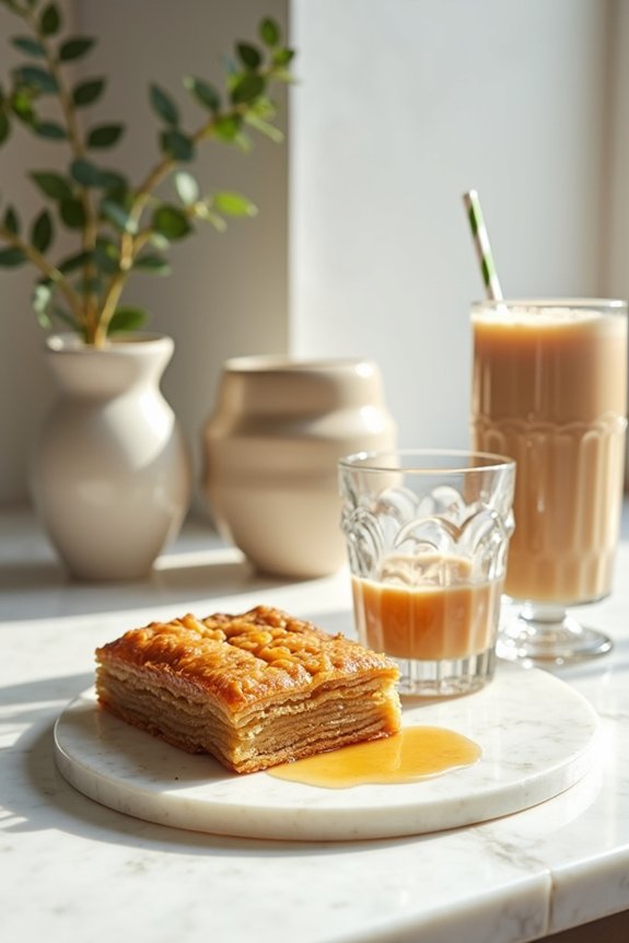 greek sweets and beverages