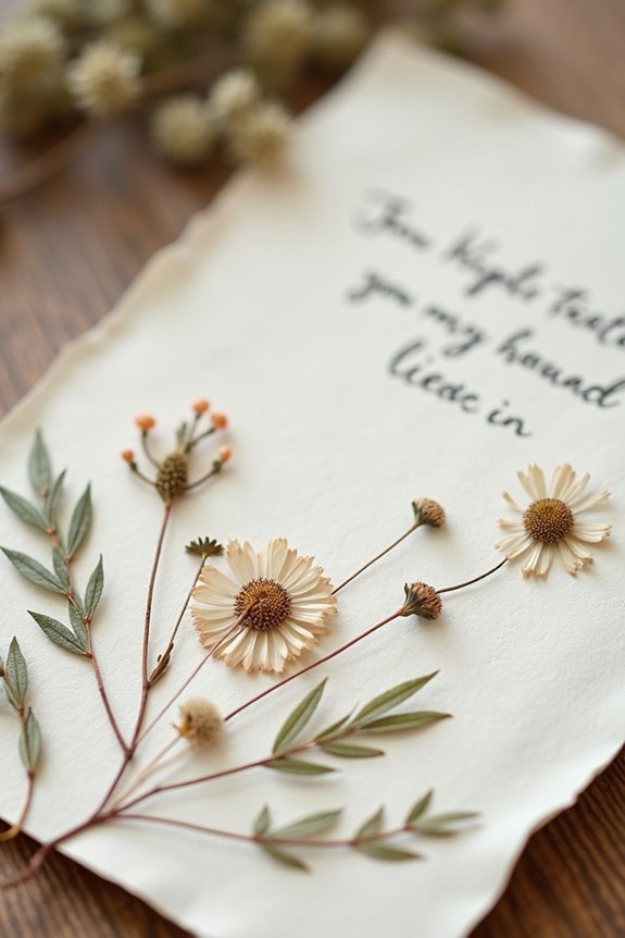 handmade textured rustic invitations