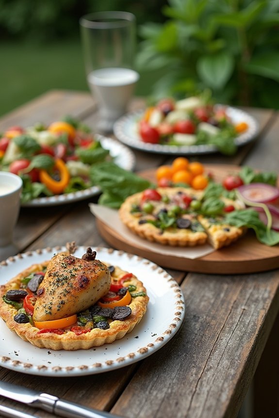 hearty garden party dishes