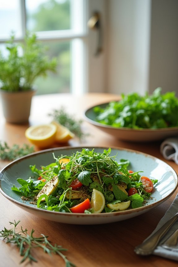 herb infused coastal salads
