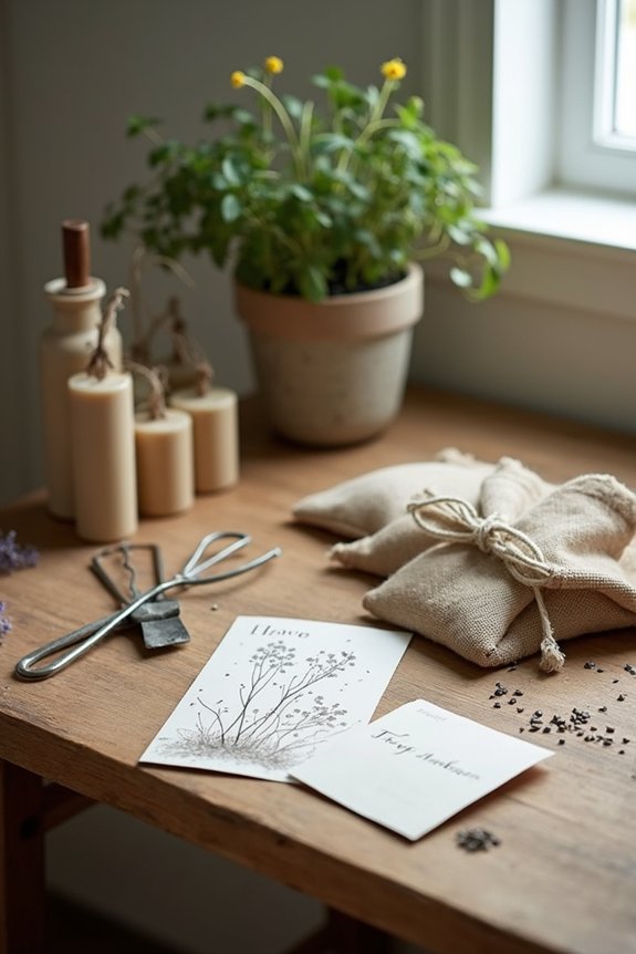 homemade seed packet favors