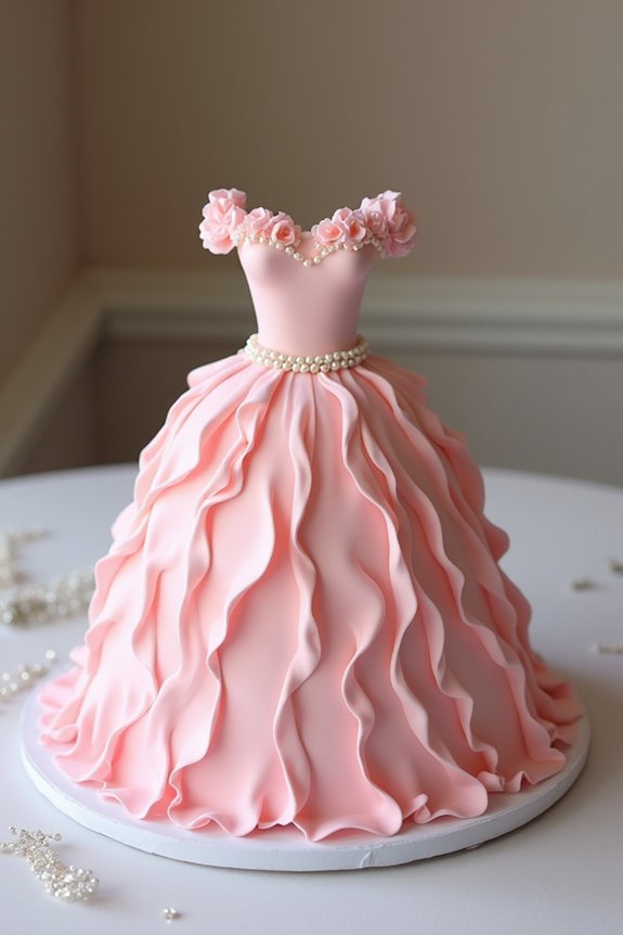 imaginative doll dress cakes