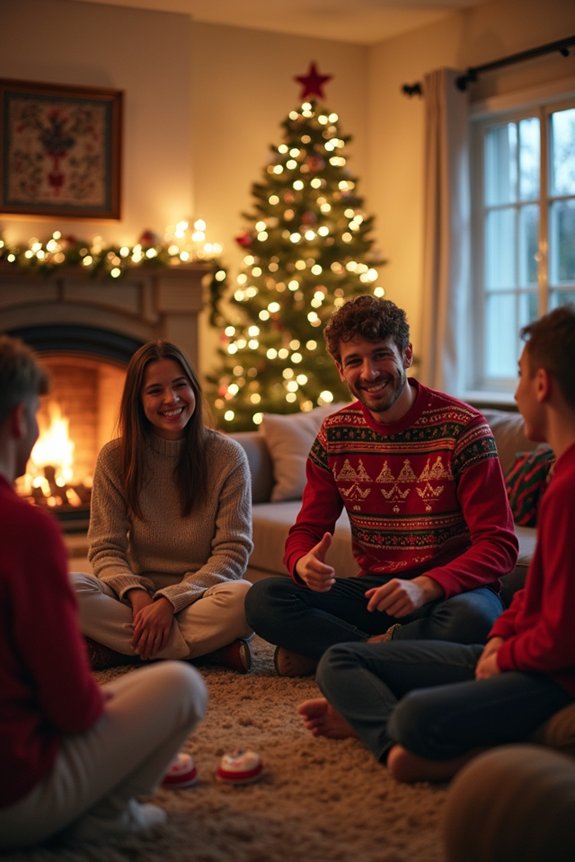 joyful holiday charades game