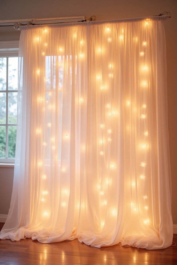 lighting enhances baby shower