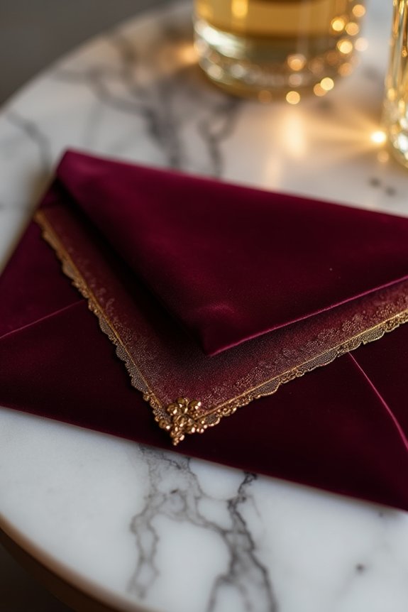 luxe colors for invitations