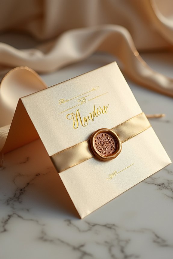 luxe embossed hollywood invitations