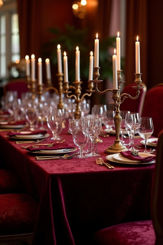 luxe textures elevate tablescape