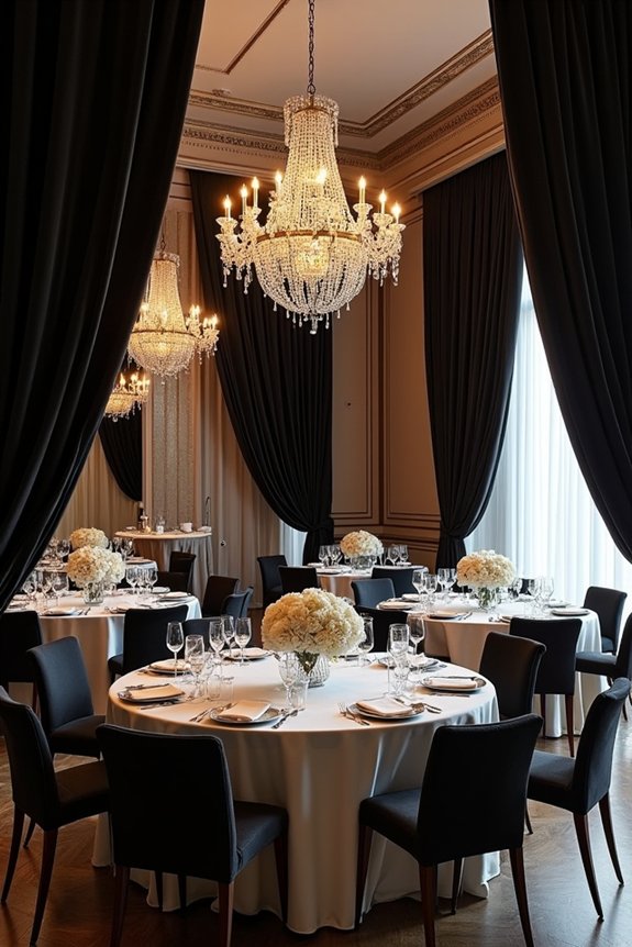 luxurious fabrics enhance decor