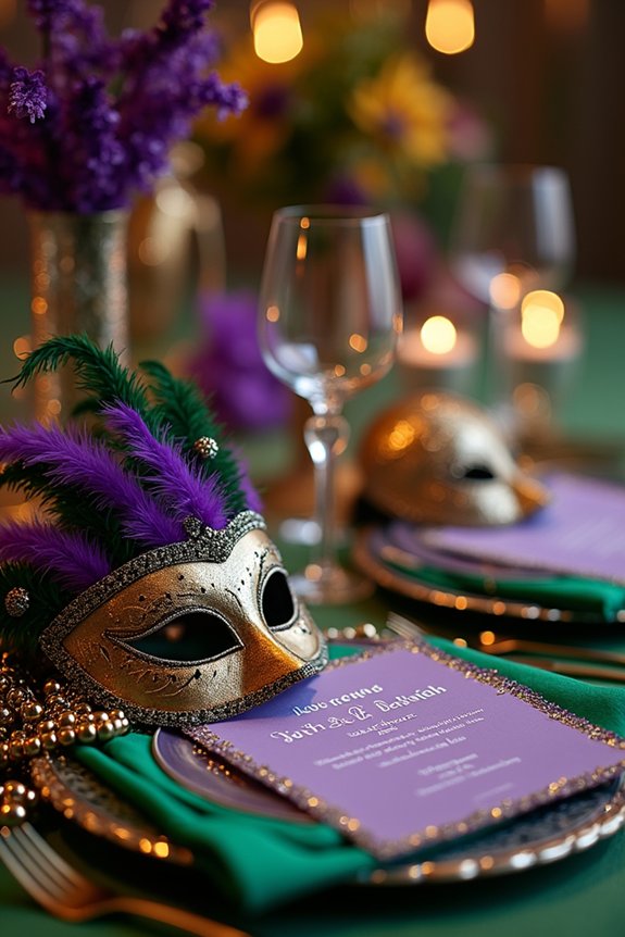 mardi gras celebration invitations ideas