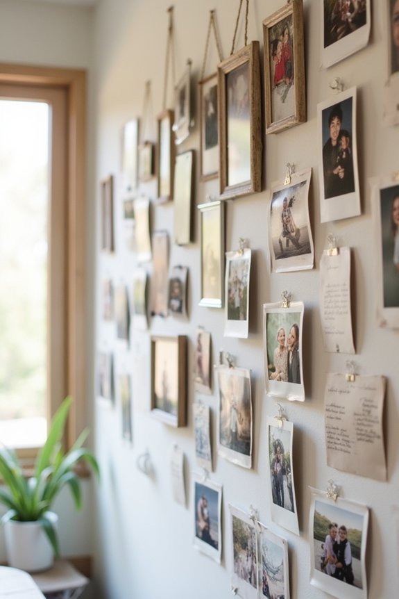 memory wall with messages