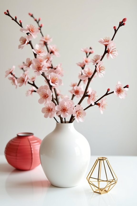 minimalist lunar new year centerpieces