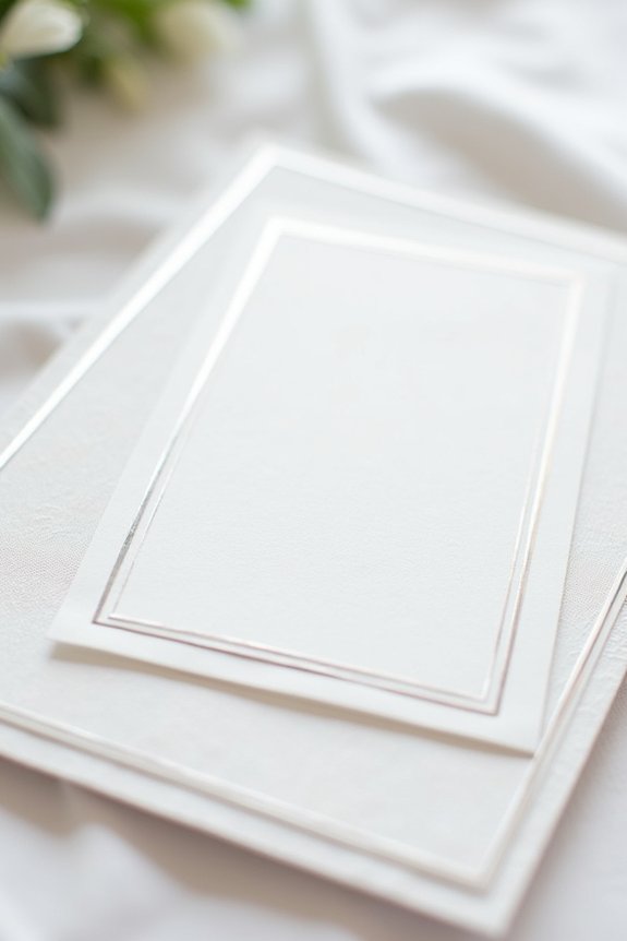 modern sophisticated silver invitations