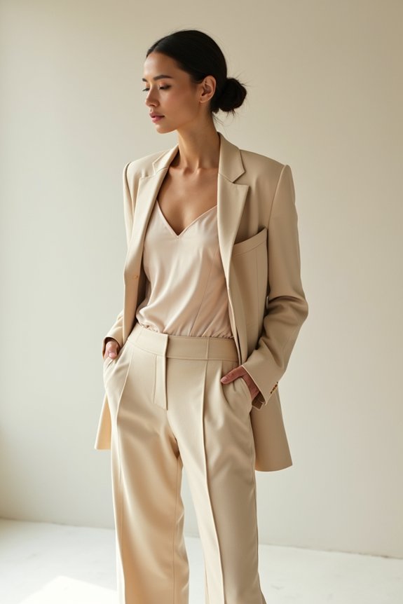 monochrome outfits create polish