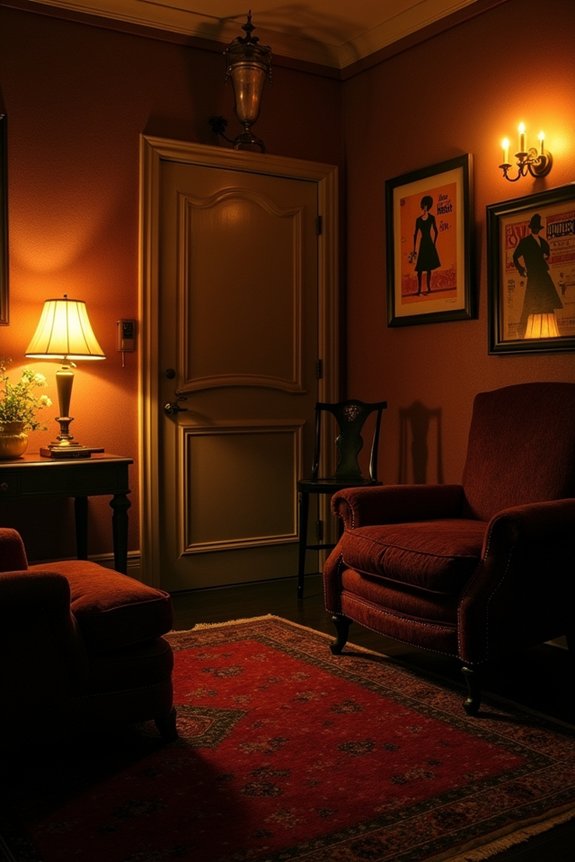 moody lighting vintage posters