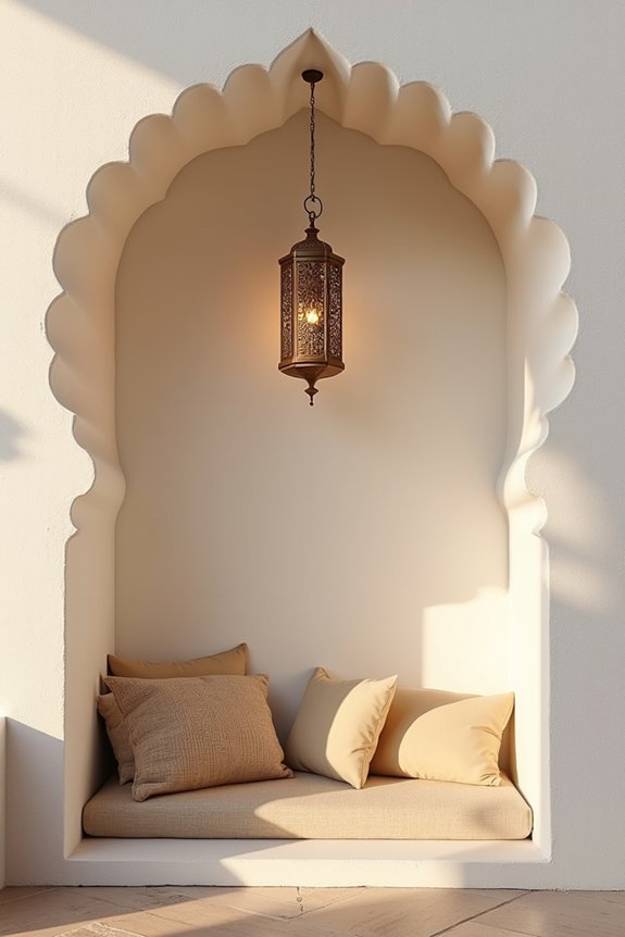moroccan ambiance through lighting
