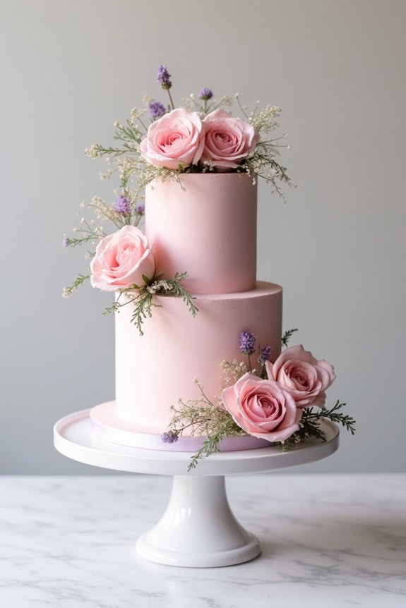 natural charm pink cakes
