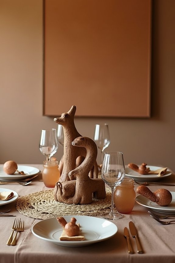 natural inviting safari tablescape