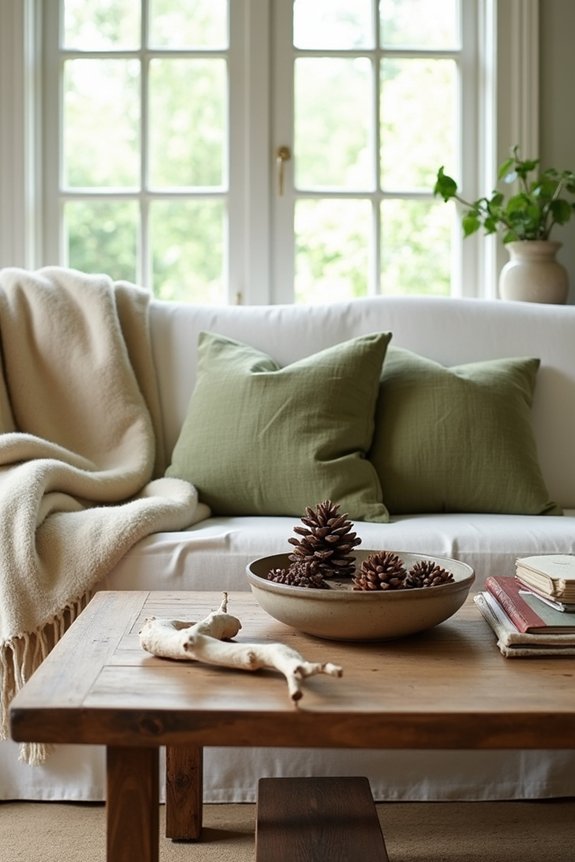 natural textures earthy colors