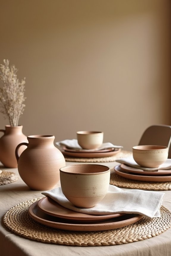 natural textures enhance tablescape