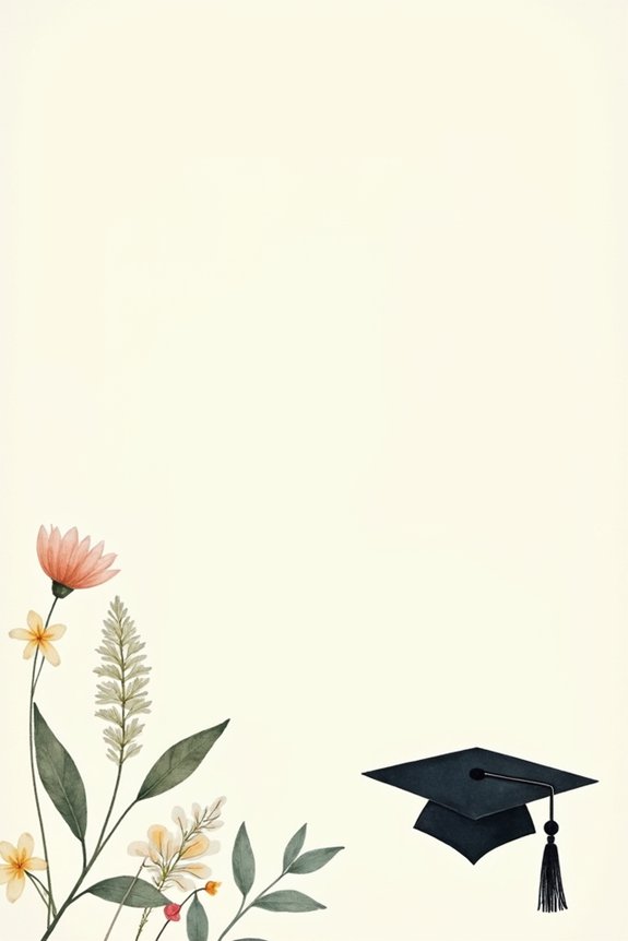 nature inspired graduation invitations