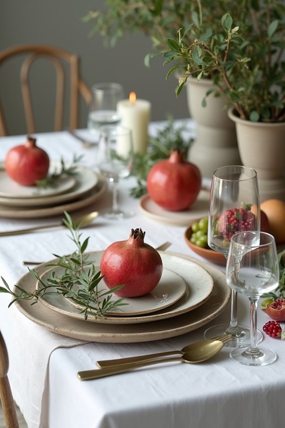 nature inspired passover centerpieces