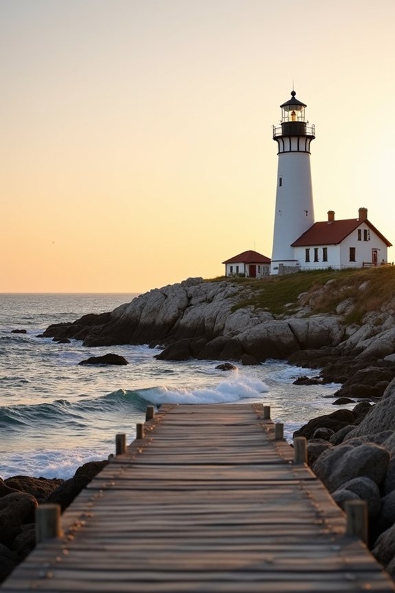 nautical lighthouses and coastlines