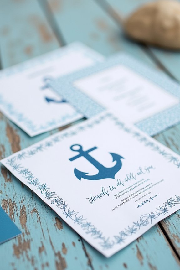 nautical themed event invitations